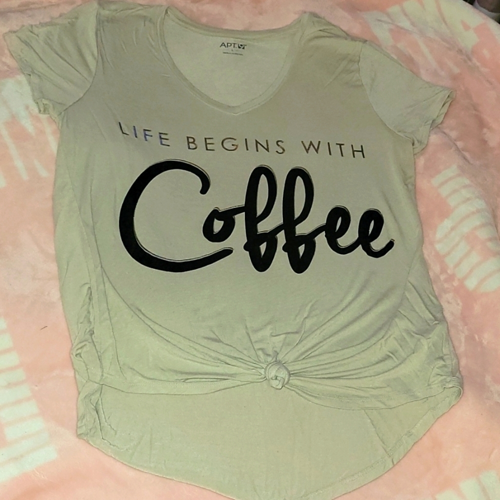Life Begins With Coffee tee